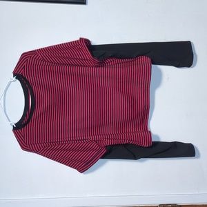 Plus size striped tee